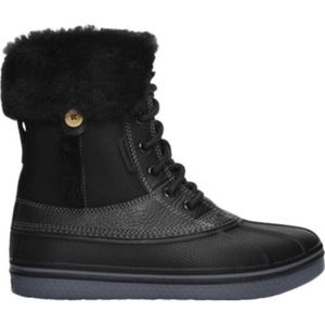 Crocs AllCast Luxe Duck Boot Black Charcoal